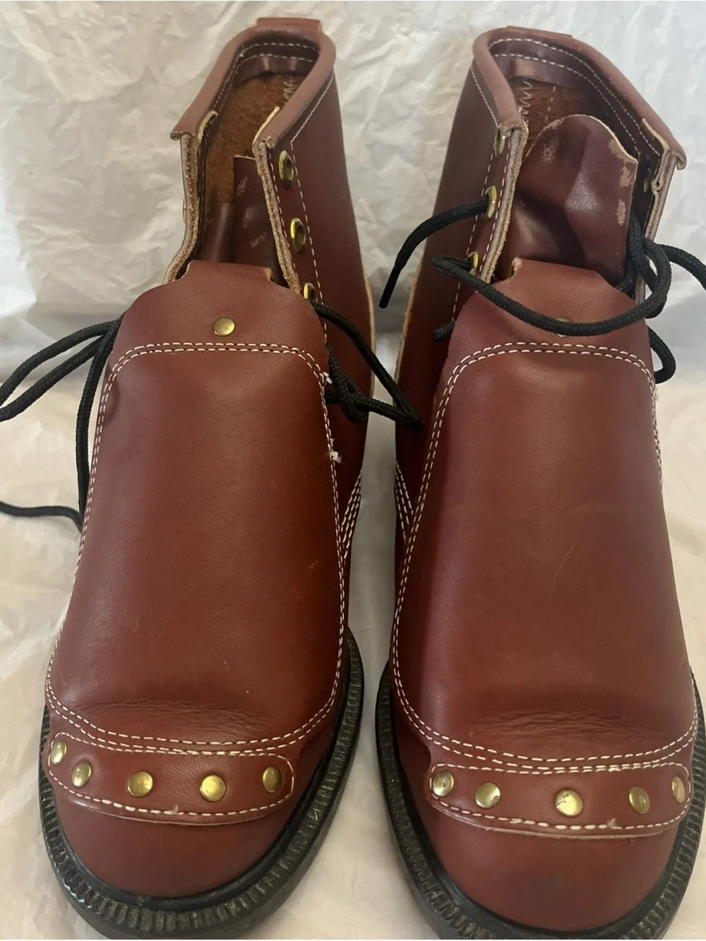 Vintage Iron Age steel toe boots